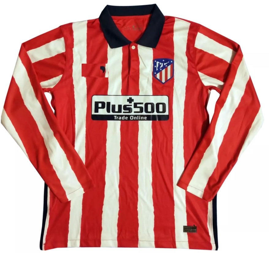 Camisa Atletico de Madrid 2020 2021 I Home jogador manga comprida